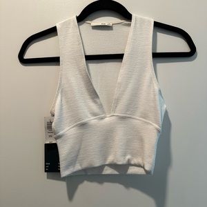 NWT Wilfred free white crop top, size XS